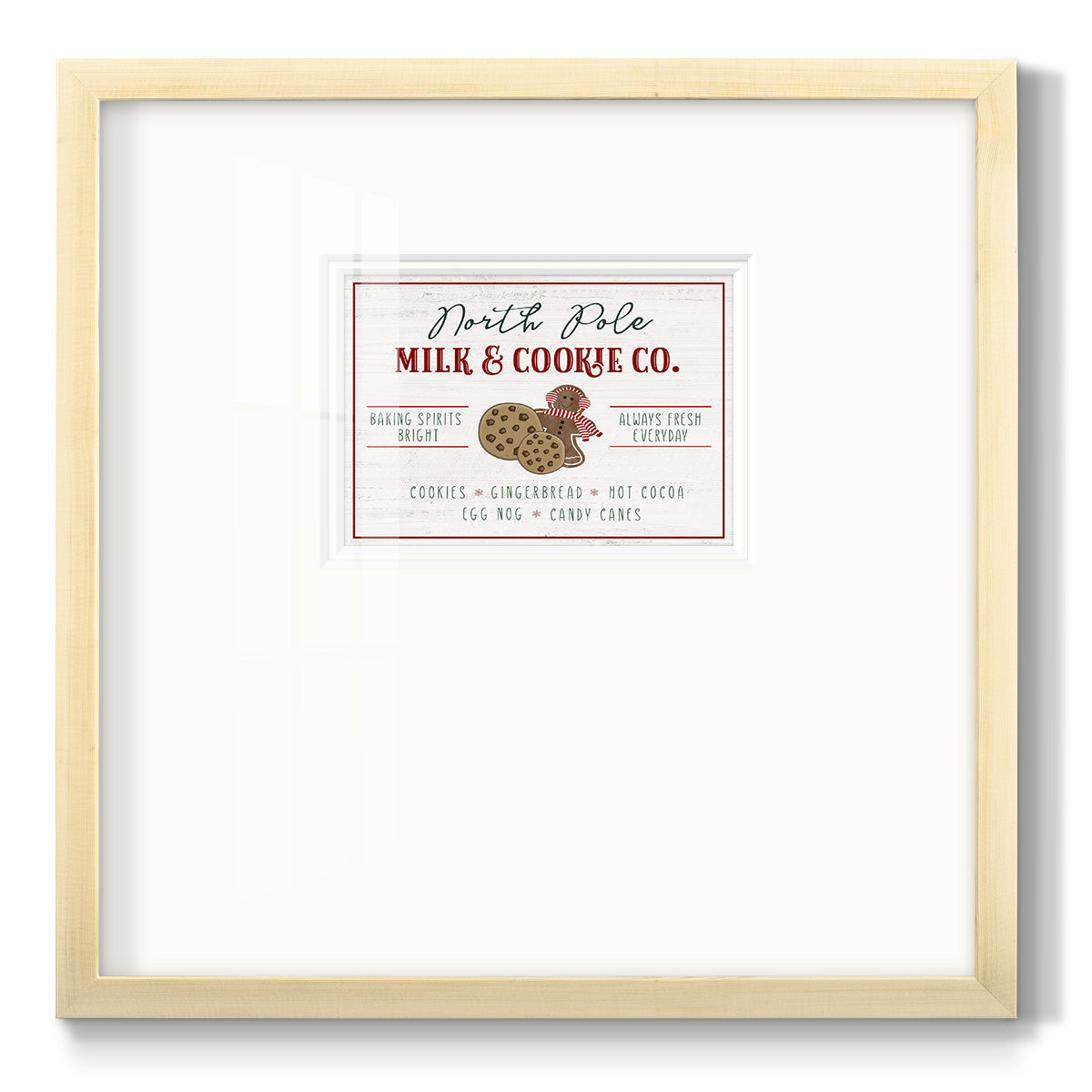 Milk and Cookie Co - Double Matboard Framed Print