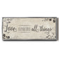Love Conquers - Floater Framed Canvas Print