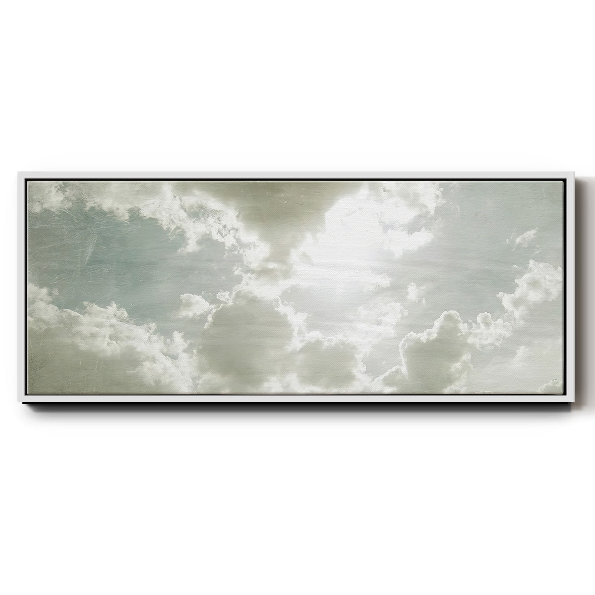 Sky Scrapers II - Floater Framed Canvas Print