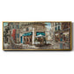 La Café de Rue - Floater Framed Canvas Print