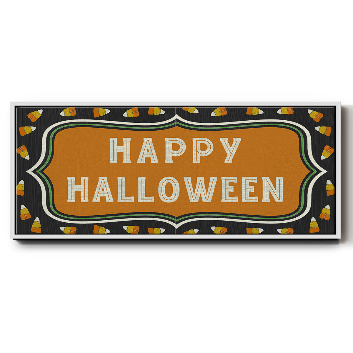Happy Hallowween - Floater Framed Canvas Print