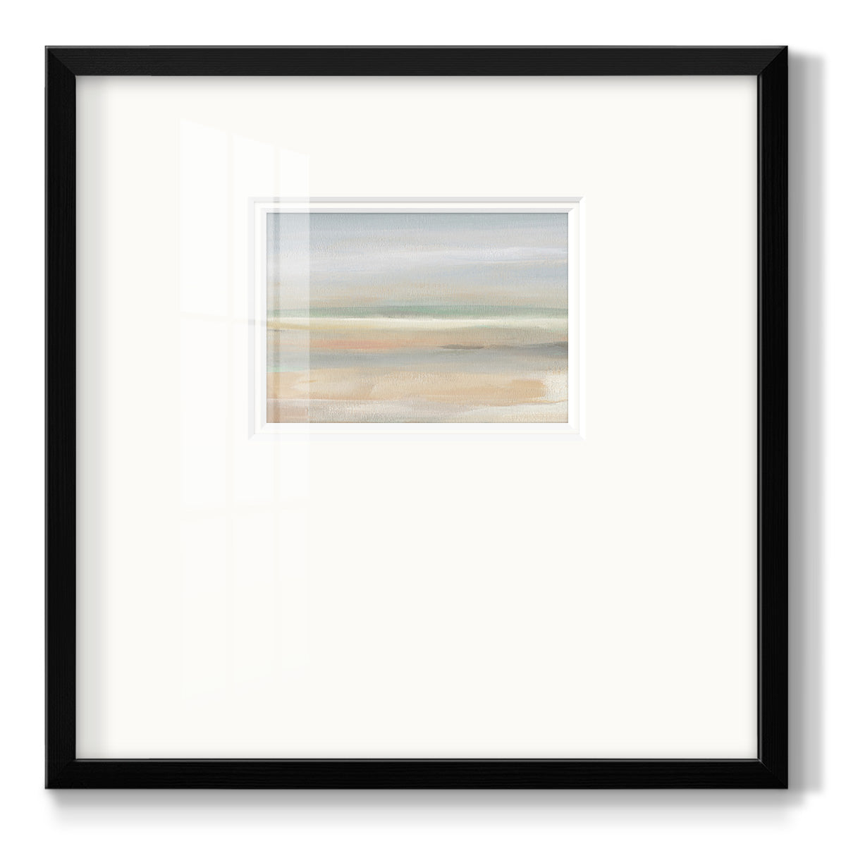 Soft Far Field Premium Framed Print Double Matboard