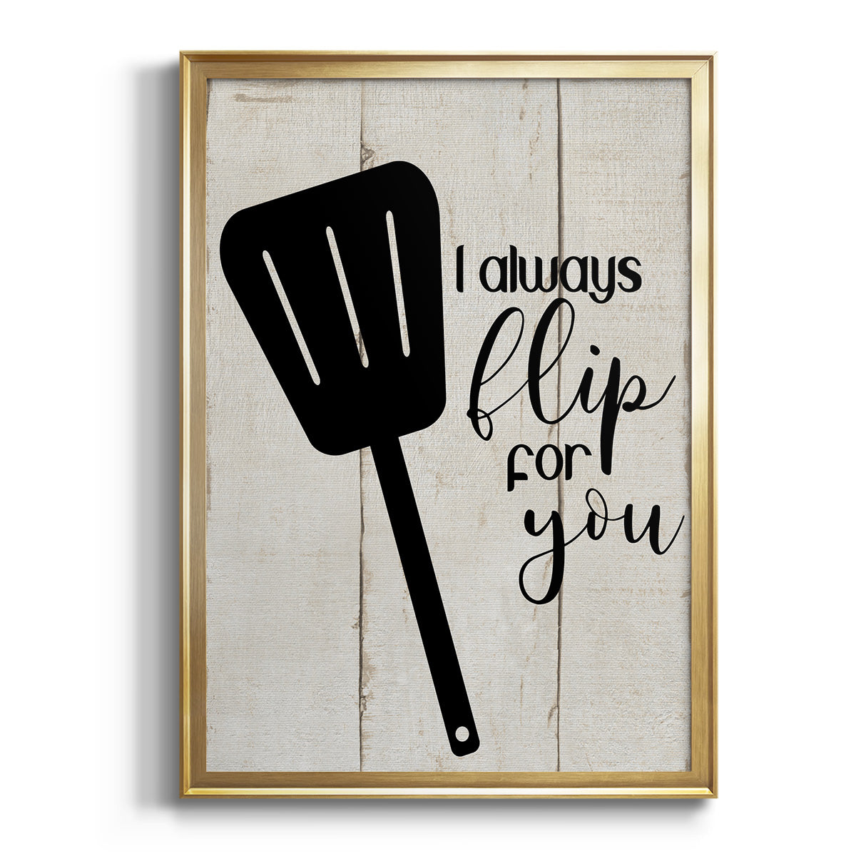 Flip For You - Modern Framed Canvas Print