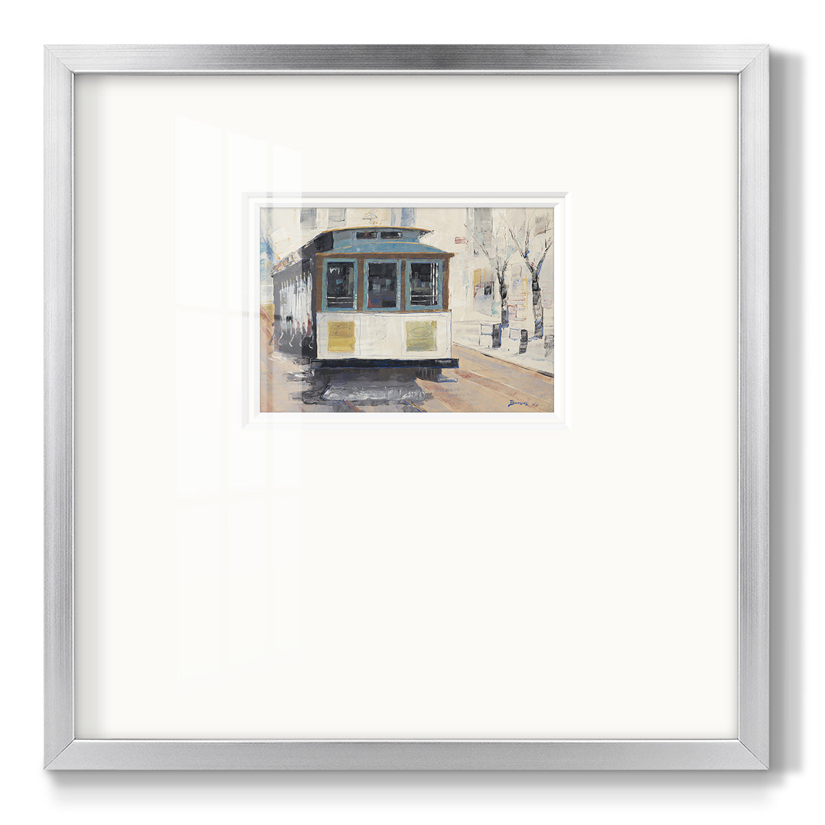 Cable Town - Double Matboard Framed Print