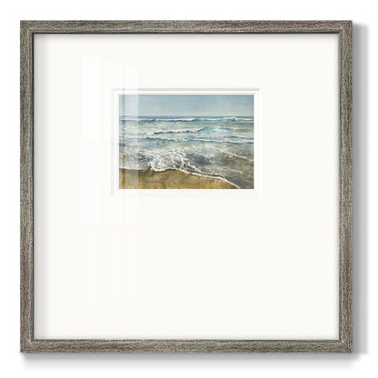 BEACHCOMBING Premium Framed Print Double Matboard