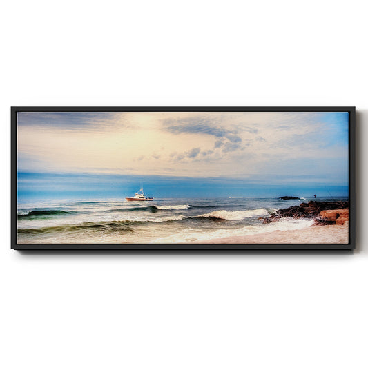 Heading to Sea - Floater Framed Canvas Print