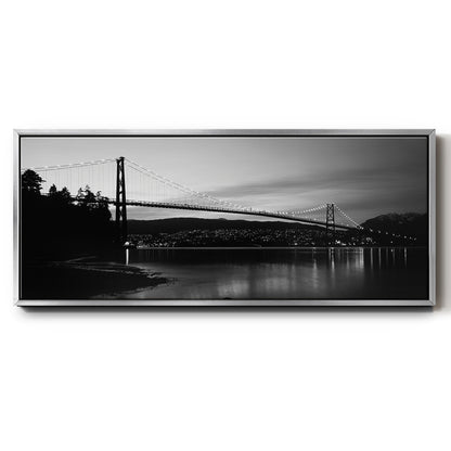 Lions Gate Inlet - Floater Framed Canvas Print
