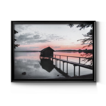 October Sunset - Modern Framed Canvas Print