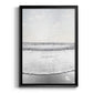 Serene Shore - Modern Framed Canvas Print