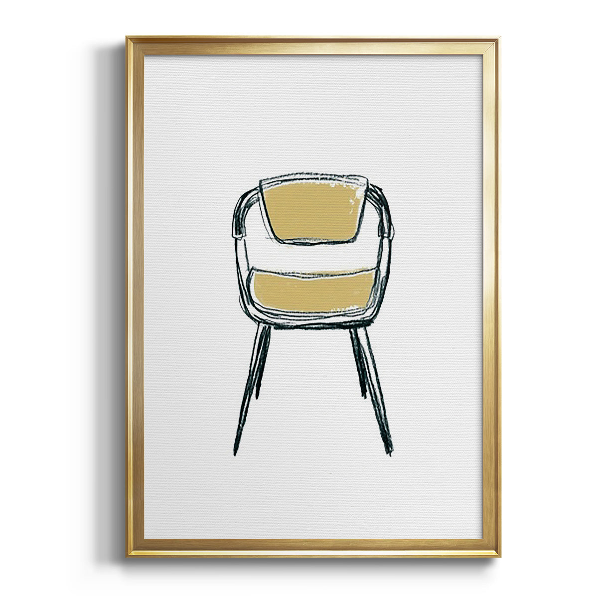 Take a Seat II - Modern Framed Canvas Print