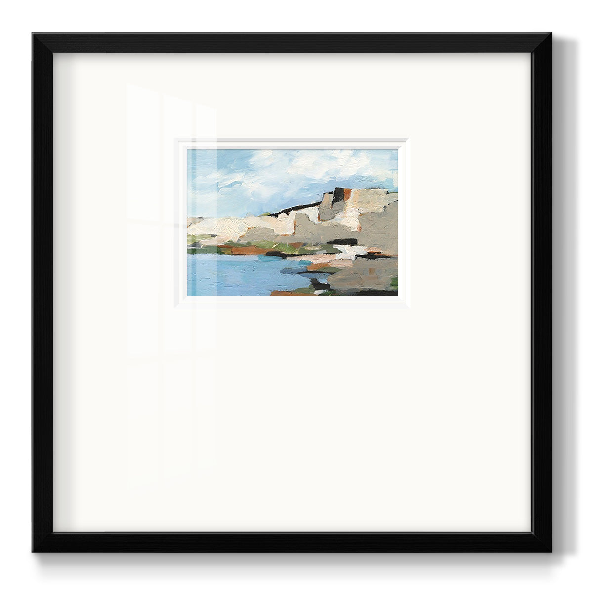 White Rock Cliffs II - Double Matboard Framed Print