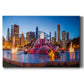 Downtown Chicago At Night - Canvas Art Print
