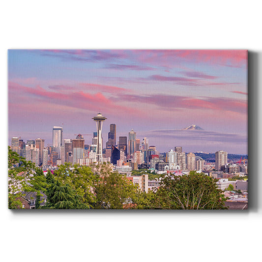Seattle Skyline Panorama - Canvas Art Print