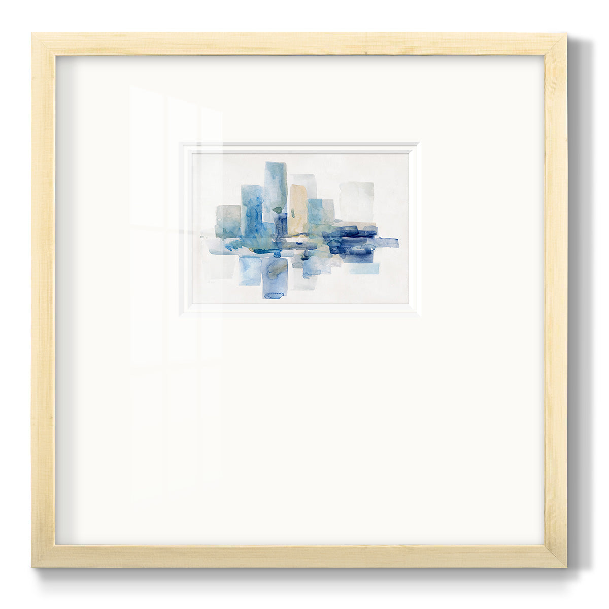 Soft Skyline I - Double Matboard Framed Print