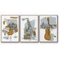 Rehearsal I - Framed Premium Gallery Wrapped Canvas L Frame 3 Piece Set - Ready to Hang