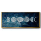 Moon Phases - Floater Framed Canvas Print