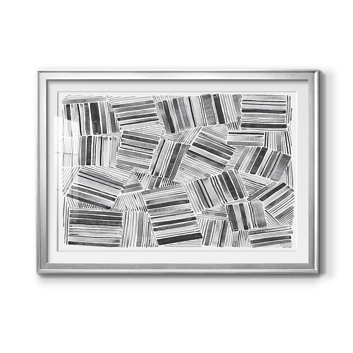 Quilted Pattern III - Modern Framed Art Print