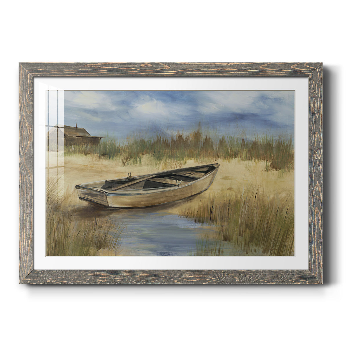 Fisherman's Friend - Barnwood Framed Art Print