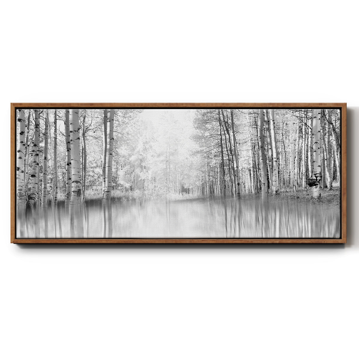 Aspen Reflection - Floater Framed Canvas Print
