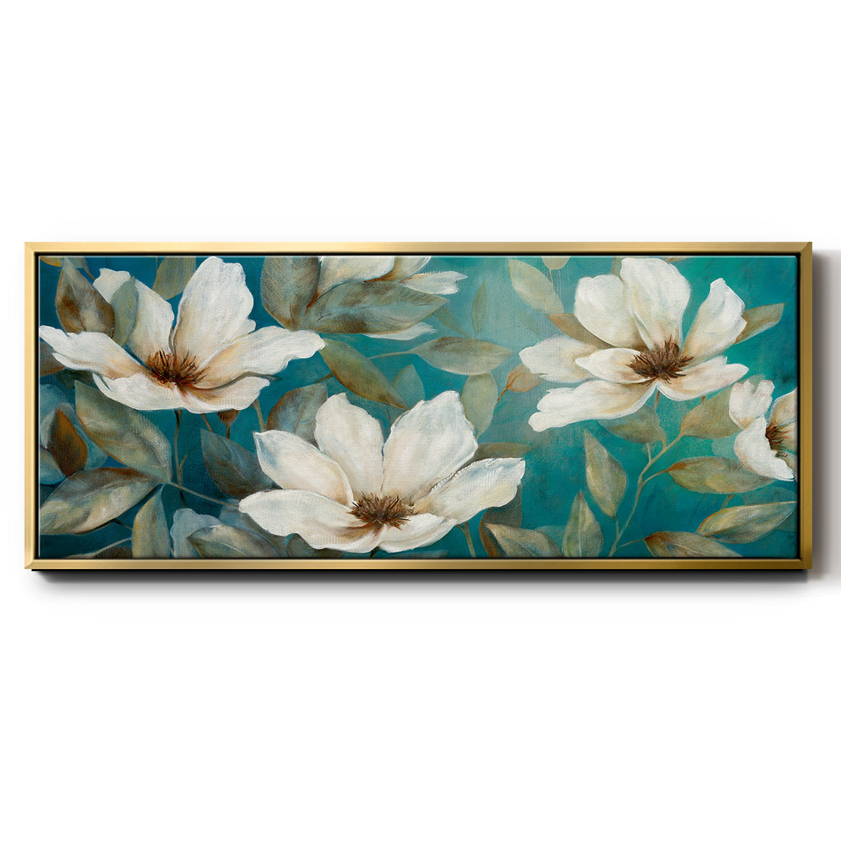 Shade of Blue - Floater Framed Canvas Print