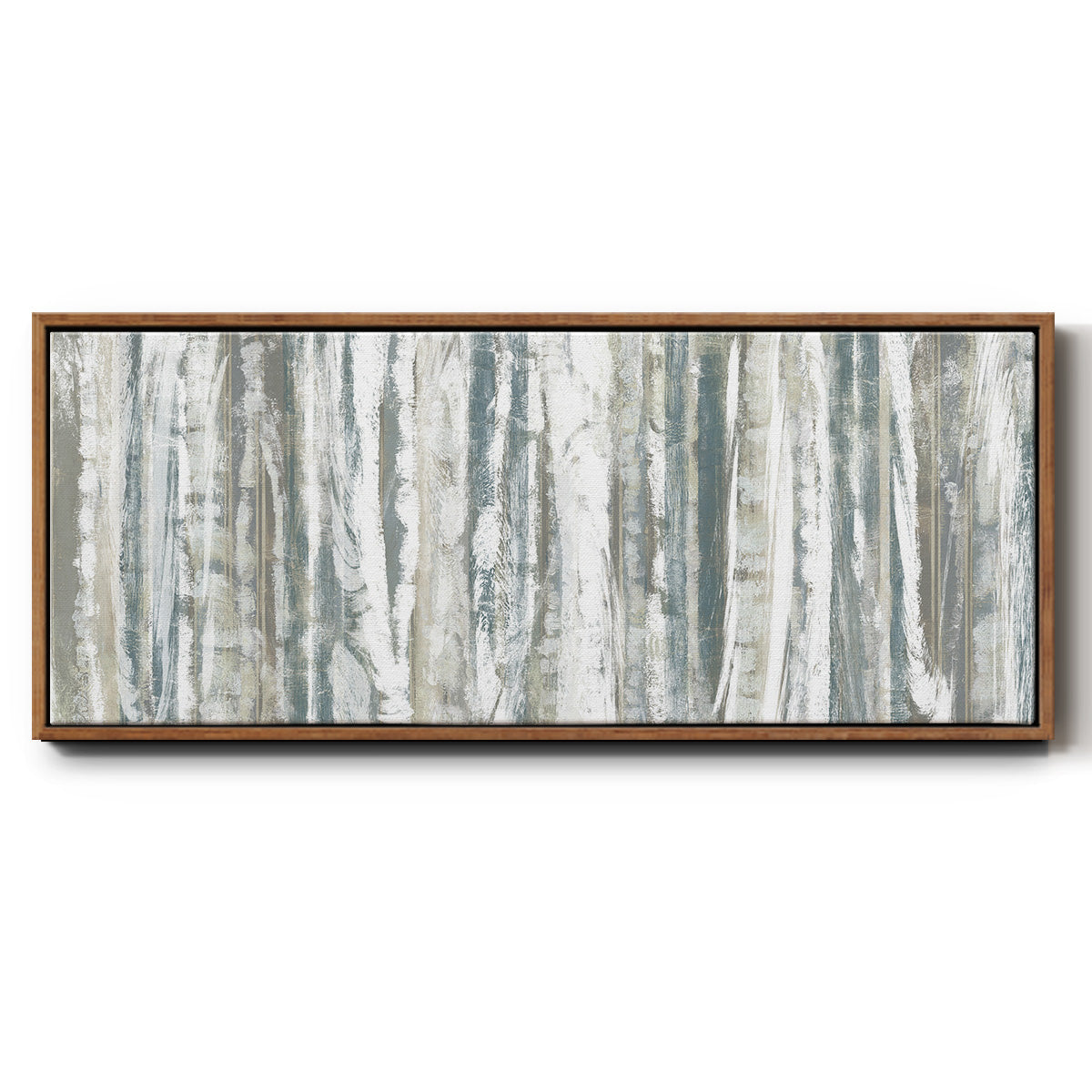 Treeline Strata I - Floater Framed Canvas Print