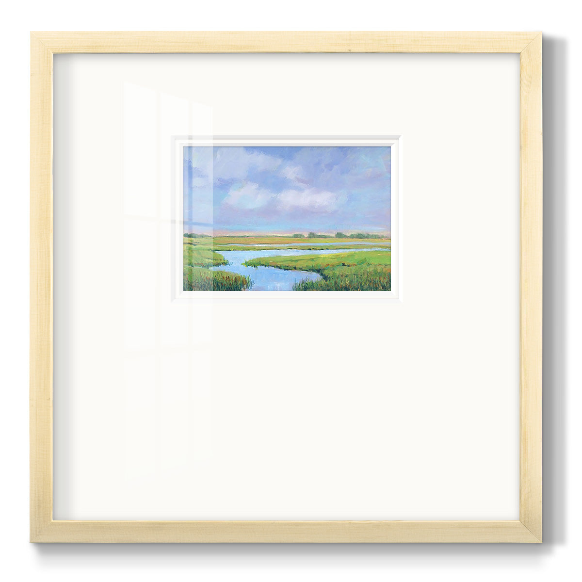 Summer Marsh II - Double Matboard Framed Print