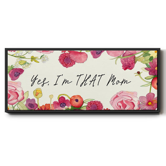 You Da Mom Collection D - Floater Framed Canvas Print