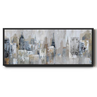 Bay City Reflection - Floater Framed Canvas Print