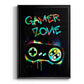 Gamer Tag IV - Modern Framed Canvas Print