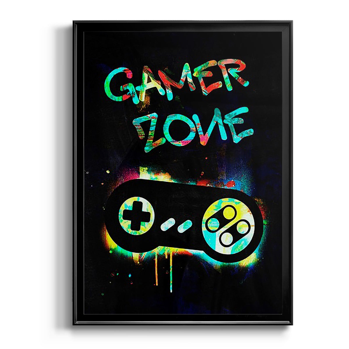 Gamer Tag IV - Modern Framed Canvas Print