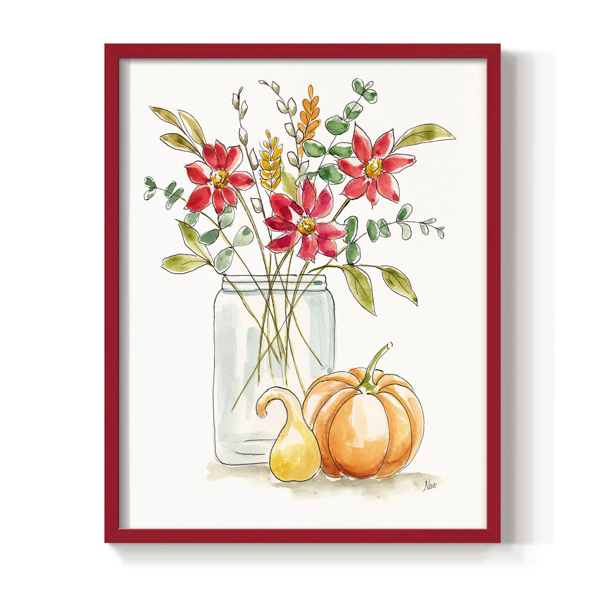 Simple Harvest I - Restickable Framed Art Print