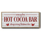 Hot Cocoa Bar - Floater Framed Canvas Print