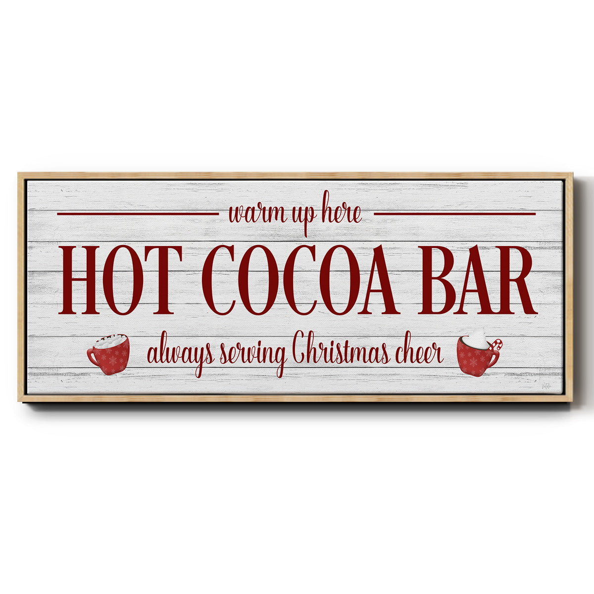 Hot Cocoa Bar - Floater Framed Canvas Print