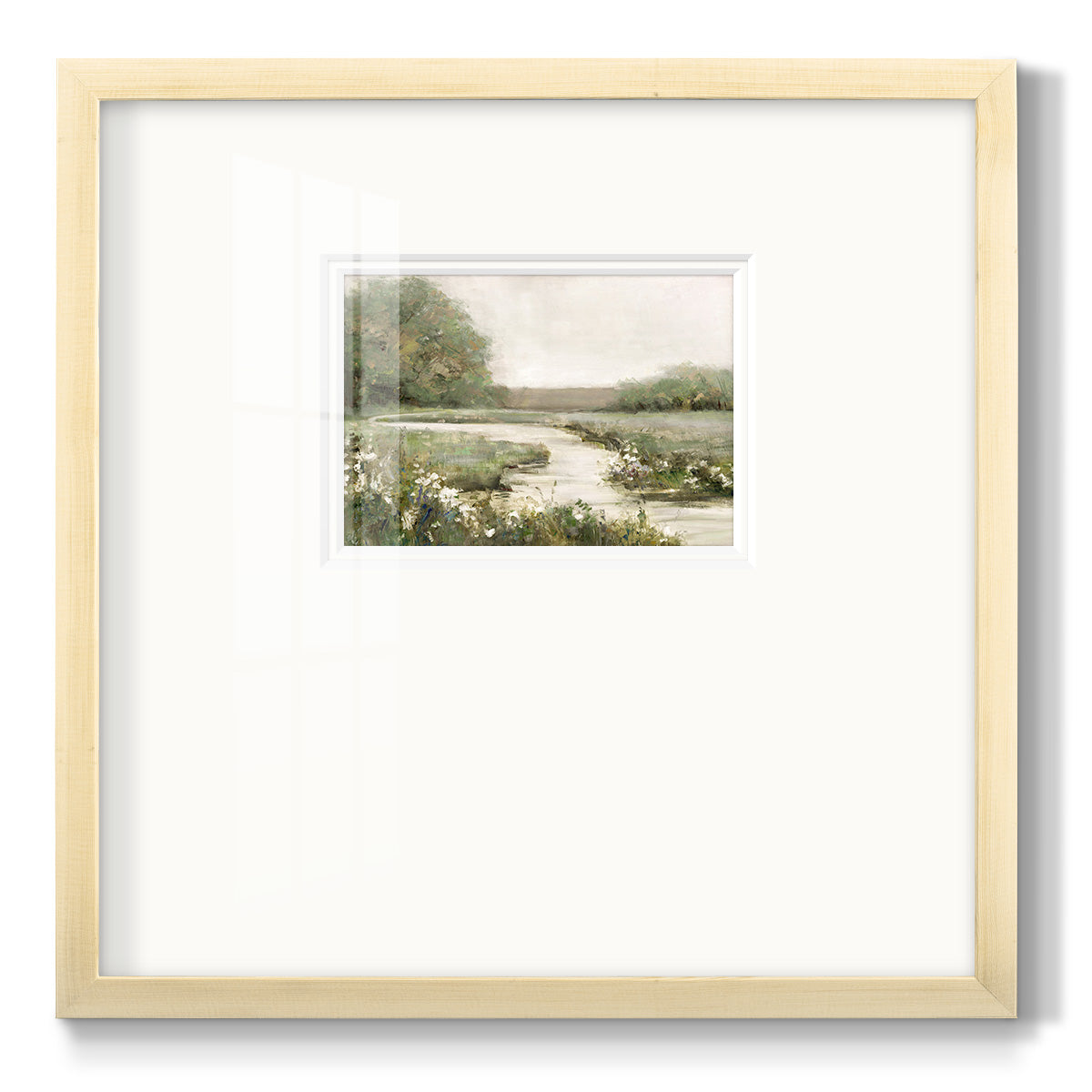 Quiet Path - Double Matboard Framed Print