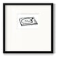 Vinyl Sketch Premium Framed Print Double Matboard