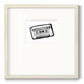 Cassette Sketch Premium Framed Print Double Matboard