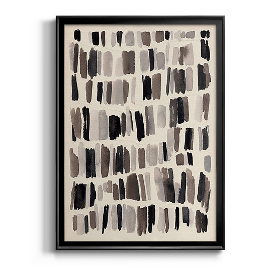 Chalk and Flint II - Modern Framed Canvas Print