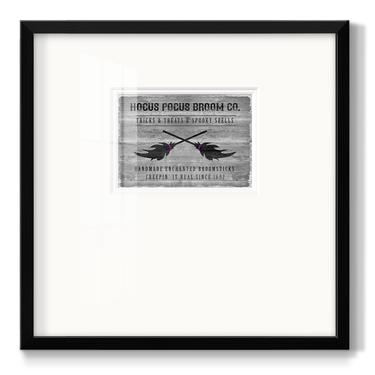 Hocus Pocus Broom Co Premium Framed Print Double Matboard