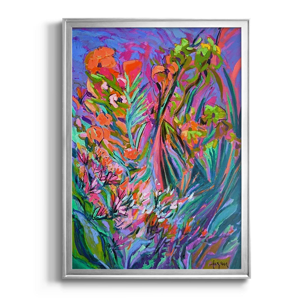 Unfettered Desires II - Modern Framed Canvas Print