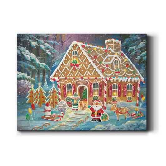 Santa's Ginger Workshop - Canvas Art Print