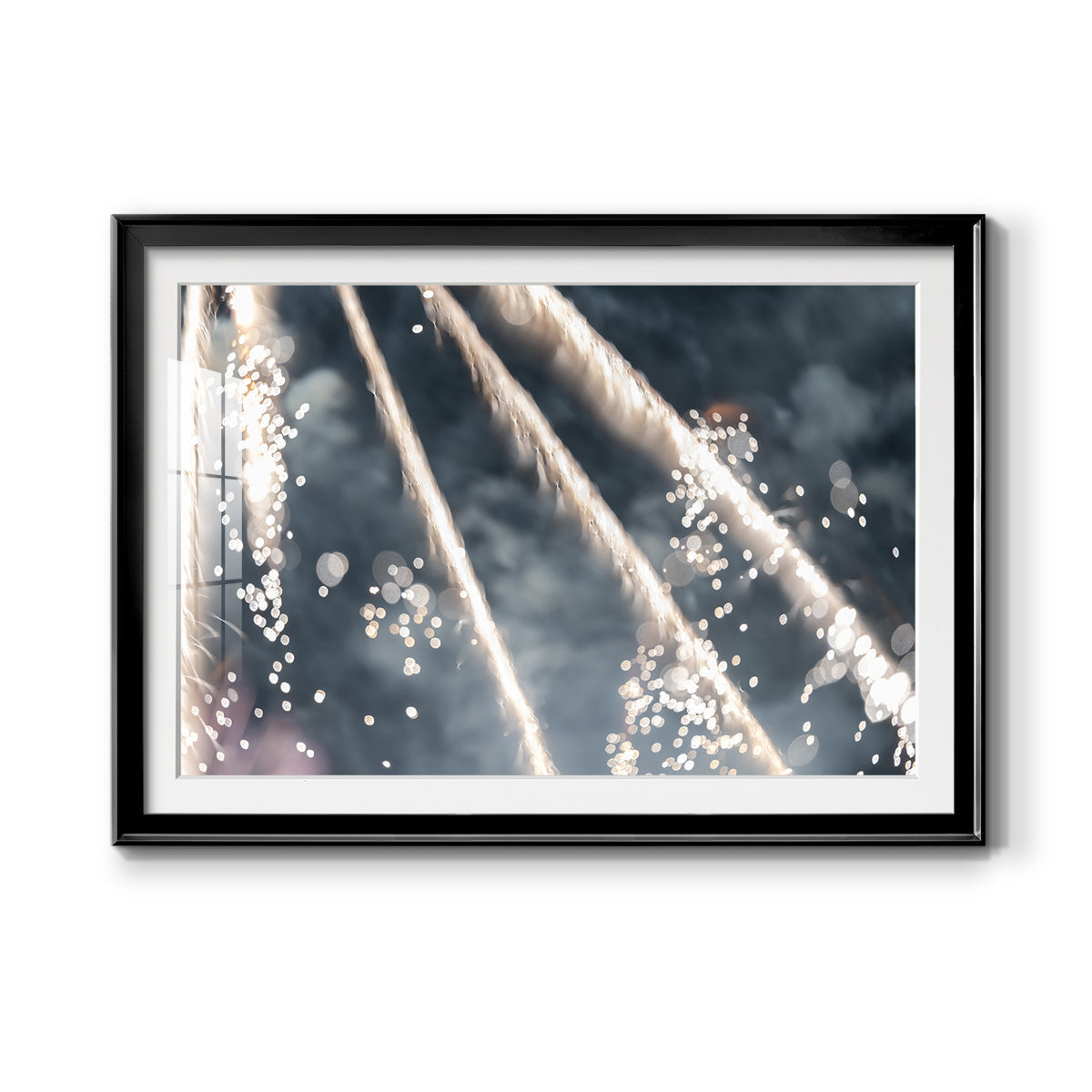 Celestial Glimmer Premium Framed Print - Ready to Hang