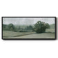 Soft Green Landscape II - Floater Framed Canvas Print