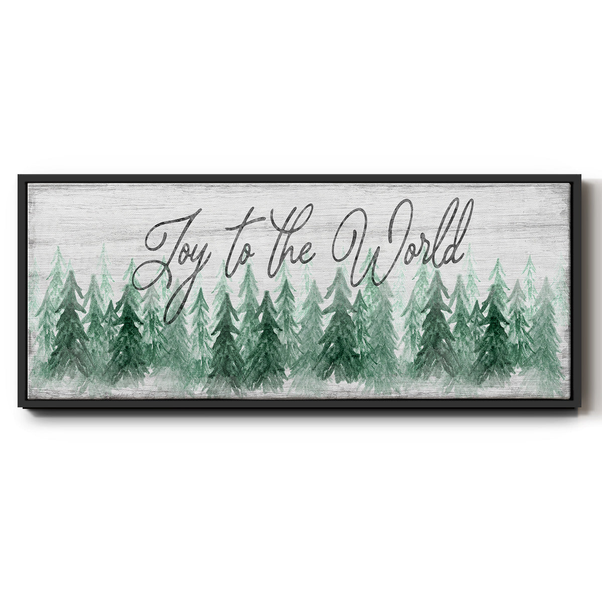 Joy to the World - Floater Framed Canvas Print