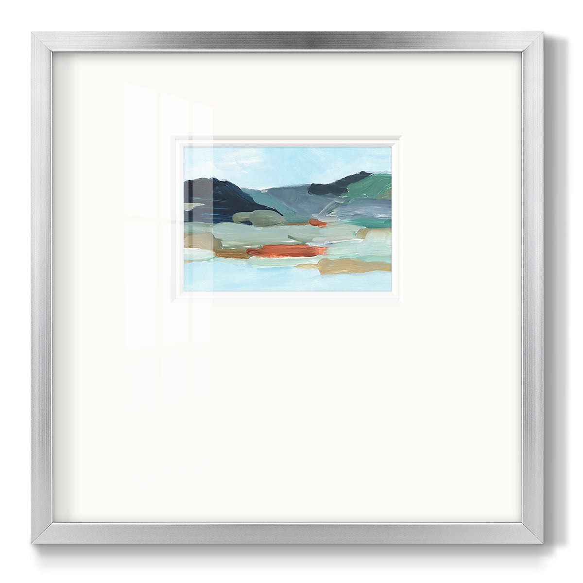 Autumn Mountains II - Double Matboard Framed Print