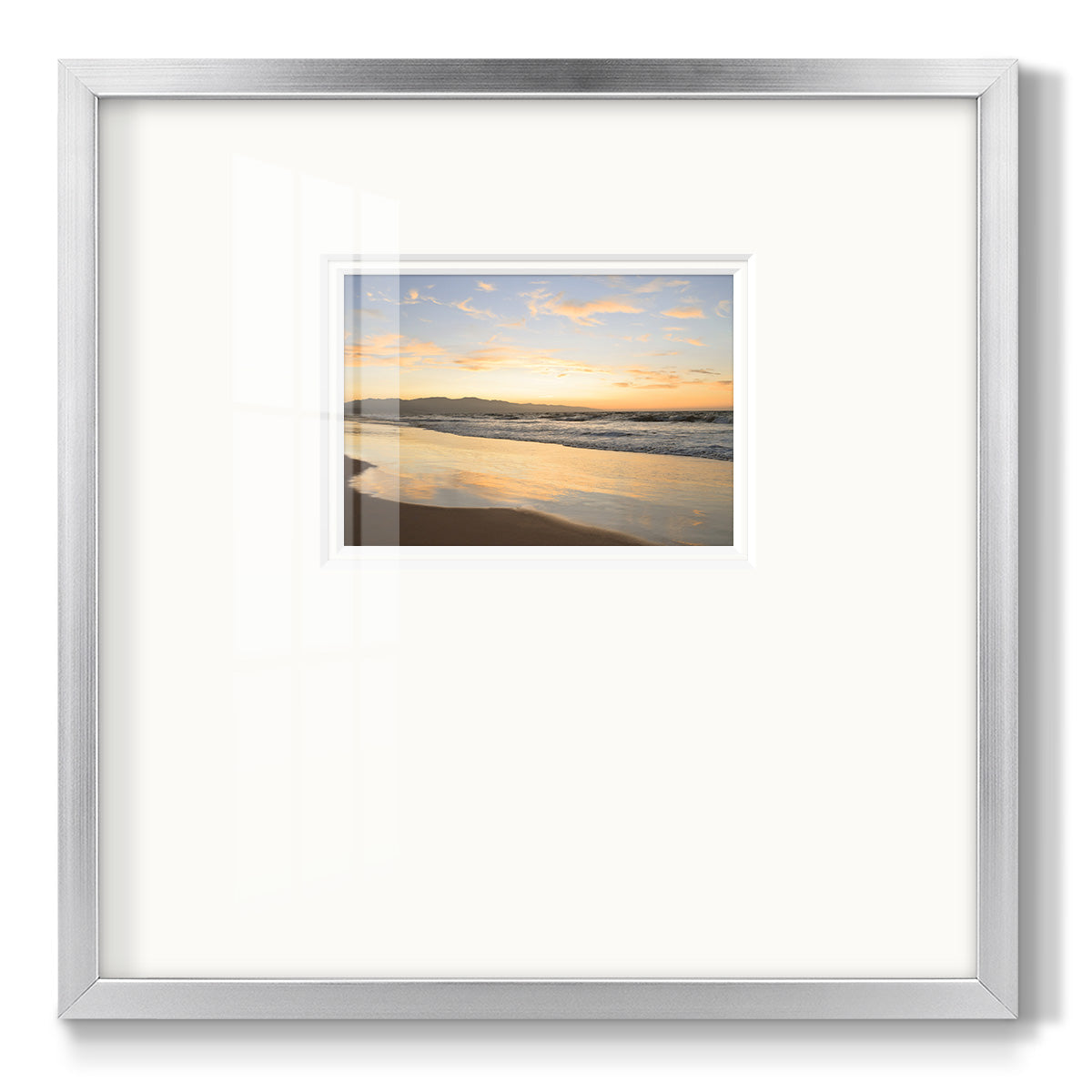 Peaceful Shore - Double Matboard Framed Print