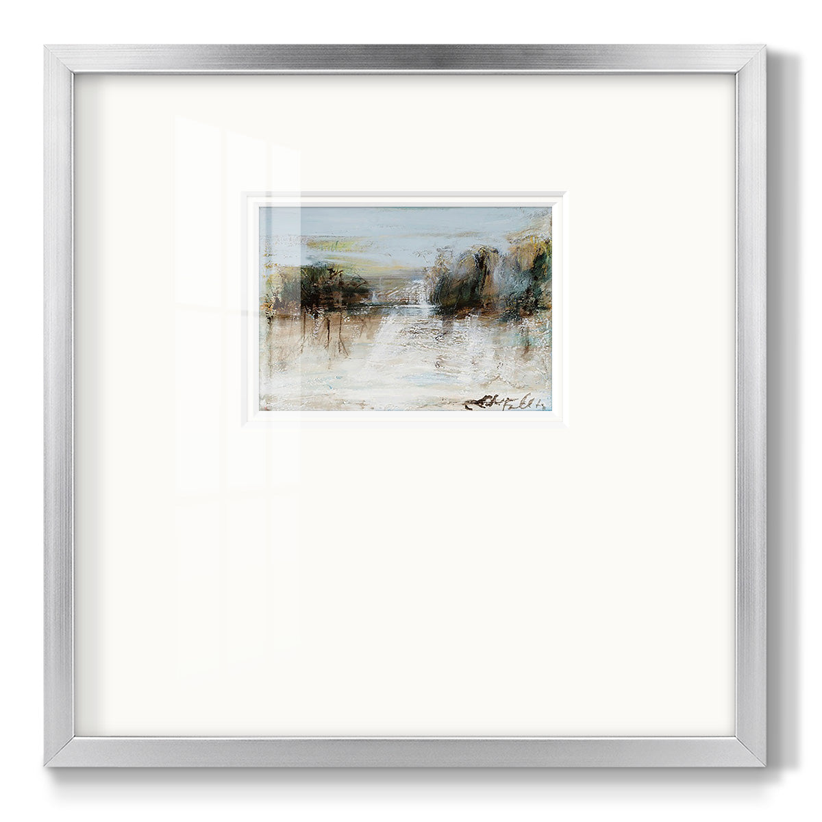 Wintery Horizon I - Double Matboard Framed Print