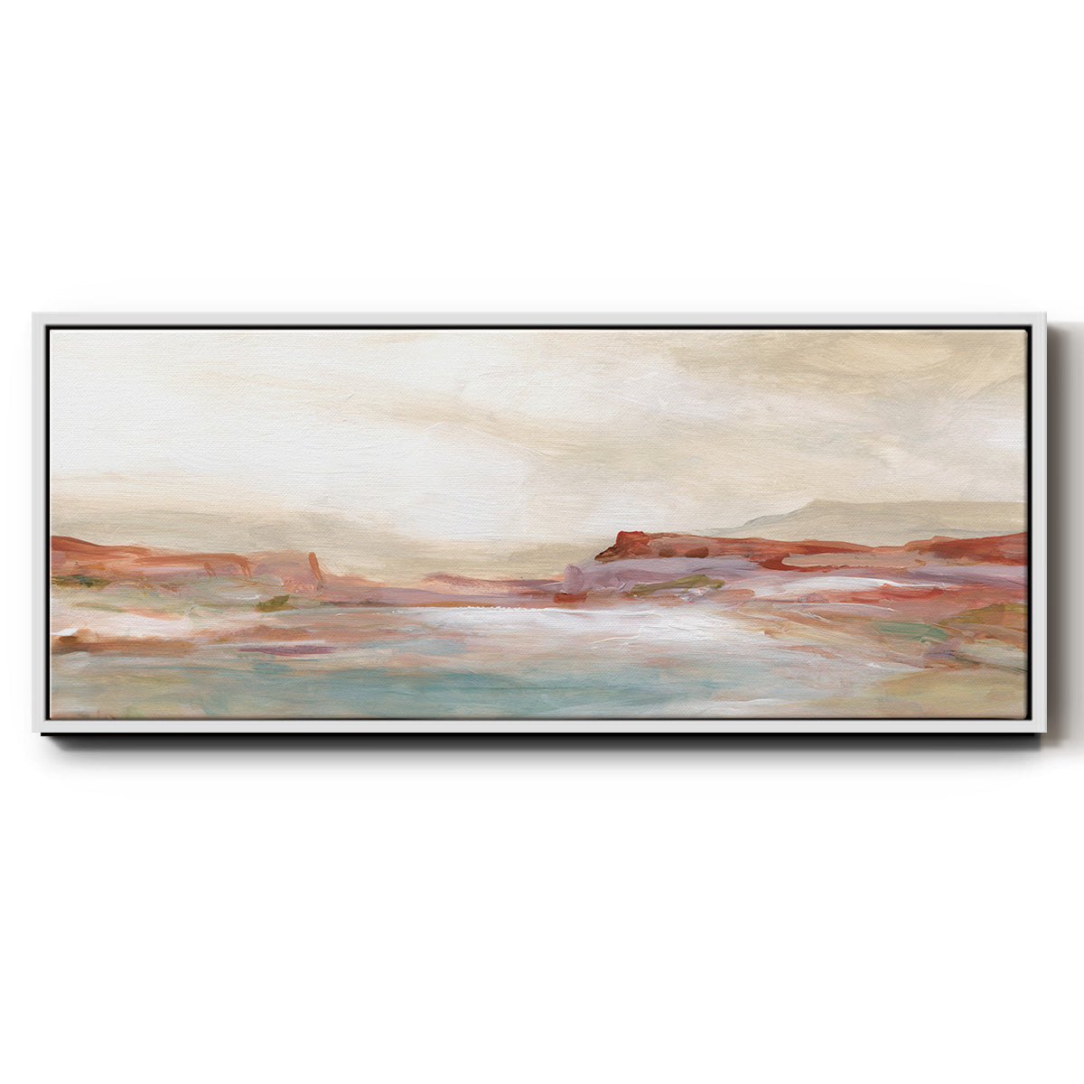 Twilight Desert Mirage - Floater Framed Canvas Print