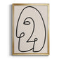 Face It II - Modern Framed Canvas Print