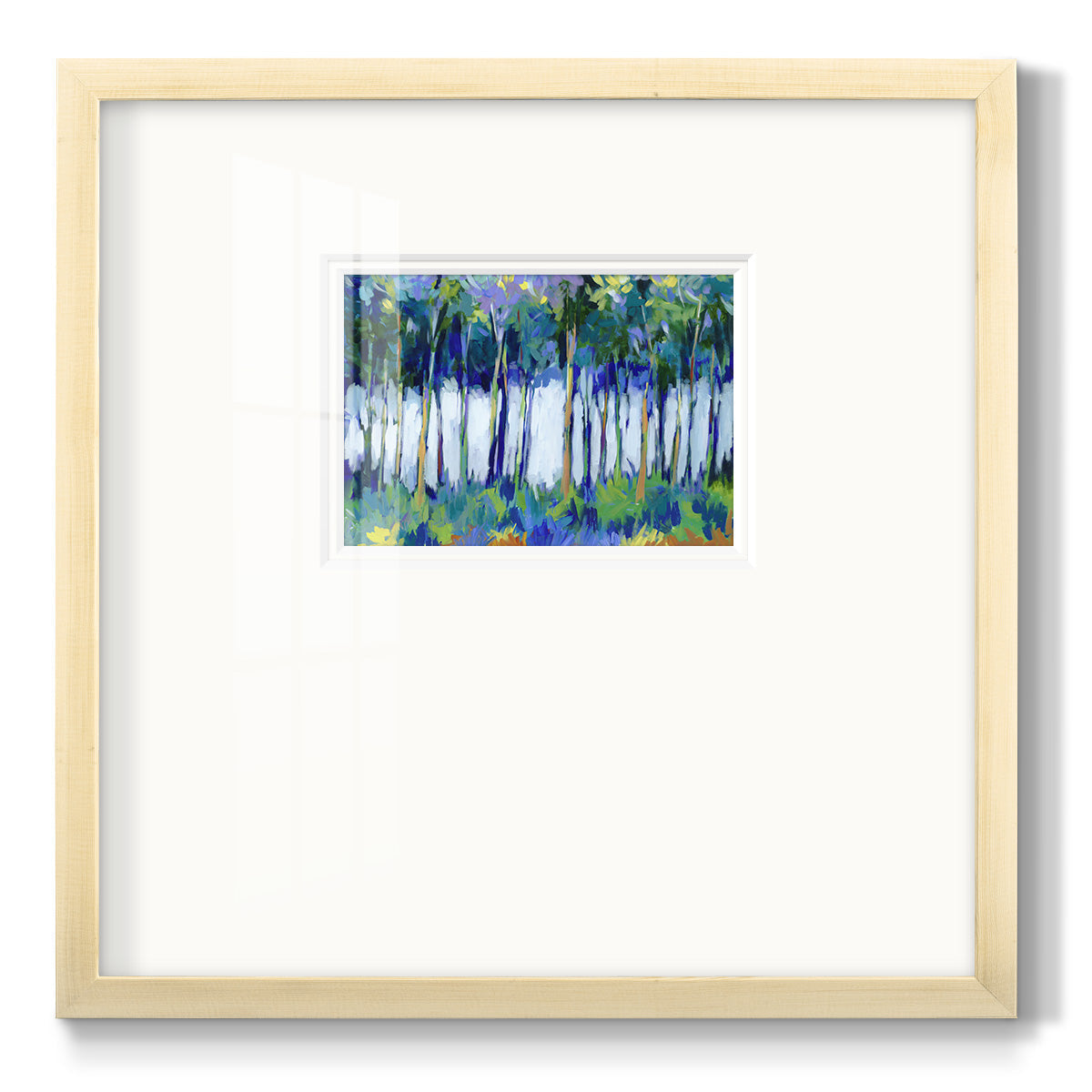 Light Through the Trees - Double Matboard Framed Print