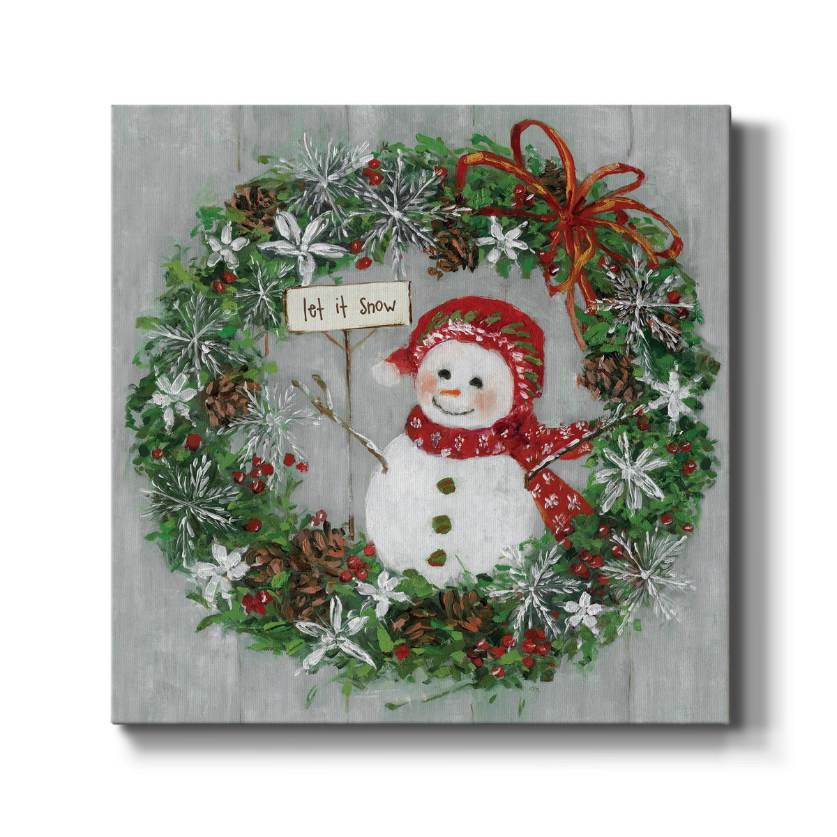 Mrs. Snowman-Premium Gallery Wrapped Canvas - Ready to Hang